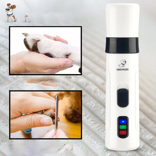 Electric Pet Nail Grinder – USB Rechargeable Clippers for Cats & Dogs