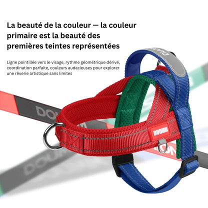 Poitrine et dos de selle pour animal de compagnie réfléchissants et antidéflagrants