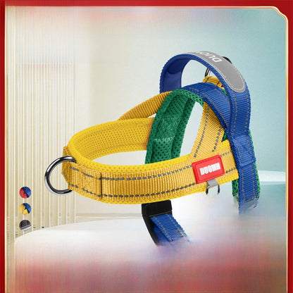 Poitrine et dos de selle pour animal de compagnie réfléchissants et antidéflagrants