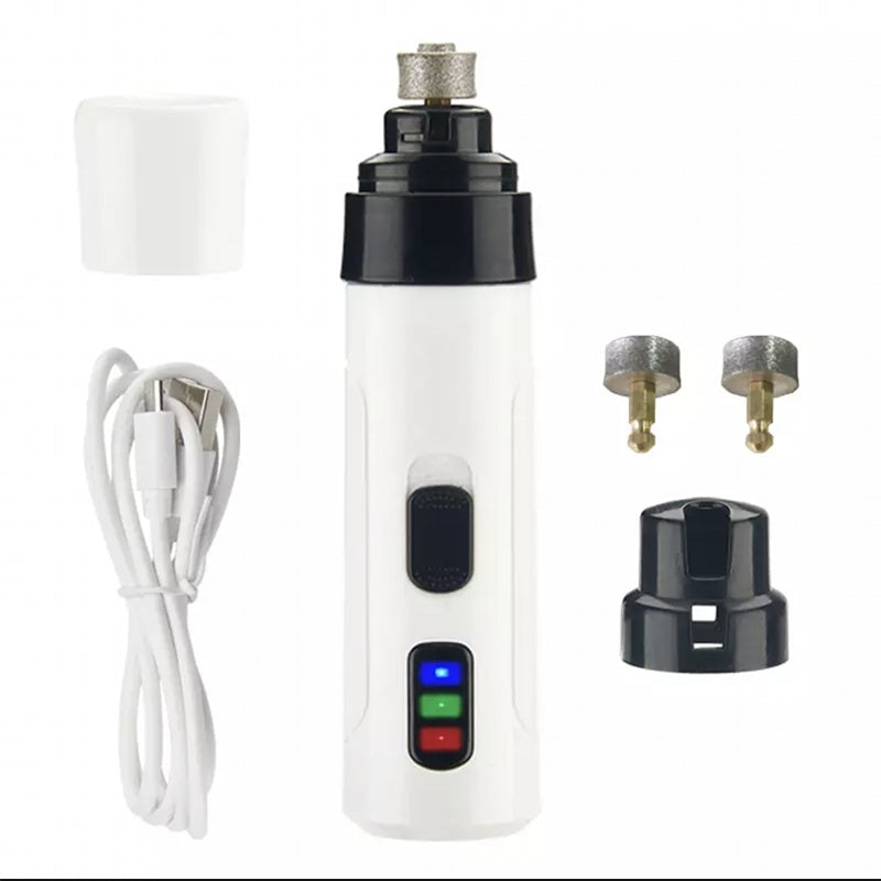 Electric Pet Nail Grinder – USB Rechargeable Clippers for Cats & Dogs