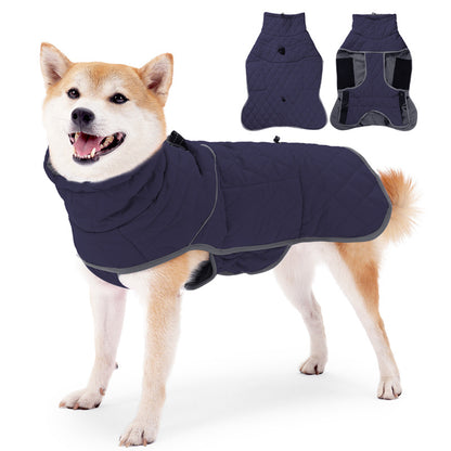 Winter dog coat with waterproof and padded lining