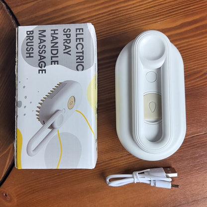 pet grooming,
steam brush,
deshedding tool,
massage brush,
detangling comb,
rechargeable pet brush,
USB pet grooming,
low‑temp steam,
cat dog brush,
tangle remover,