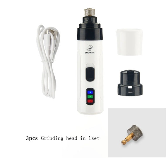 Electric Pet Nail Grinder – USB Rechargeable Clippers for Cats & Dogs
